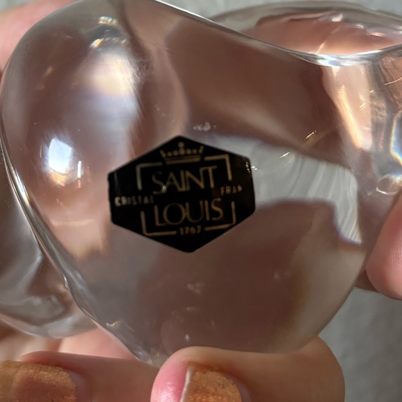 Vintage Saint Louis France Crystal Shell Paperweight - Picture 10 of 10